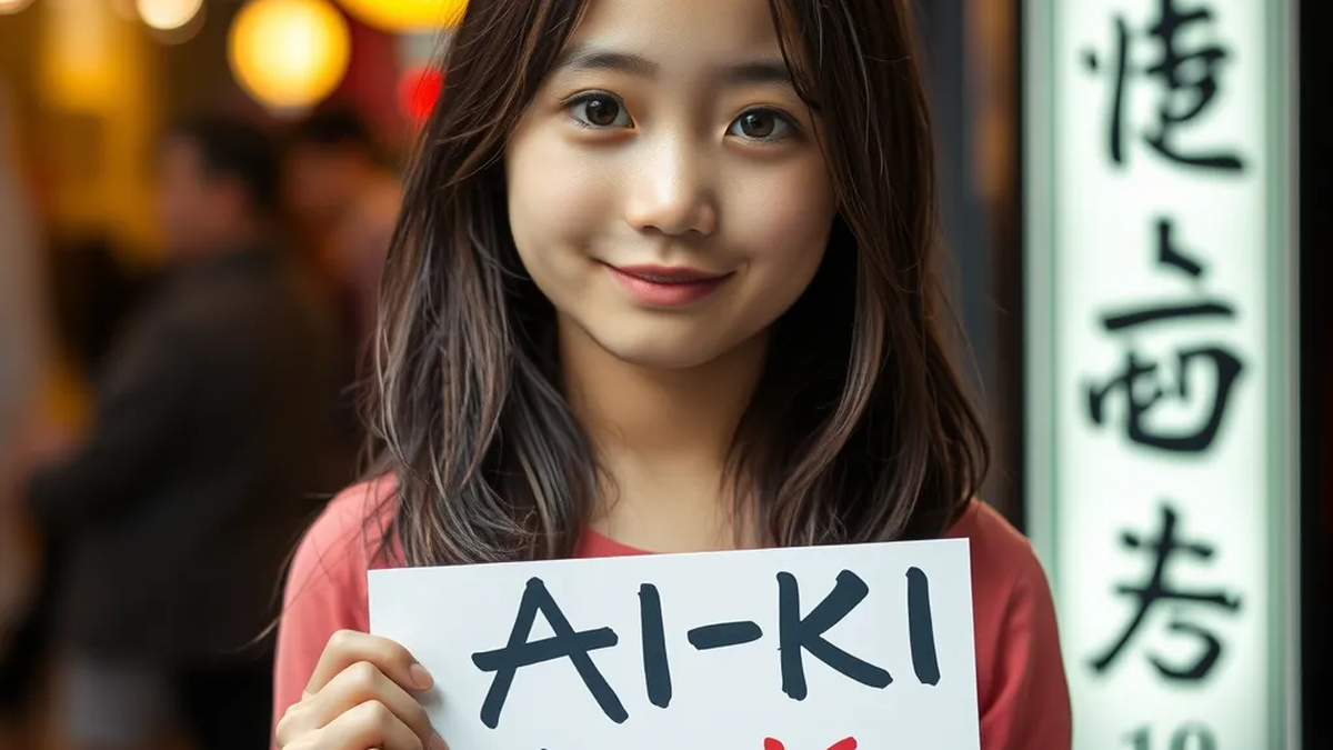 Frau mit Schild „AI-KI-SERVICE.com“ – Headergrafik zu: Stabile Trading-Bots für automatisierte Investitionen